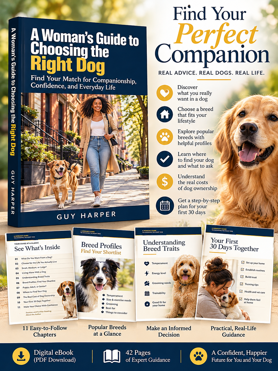 Find Your Perfect Dog Companion - ebook - A Woman's Guide to Choosing the Right Dog by Guy Harper