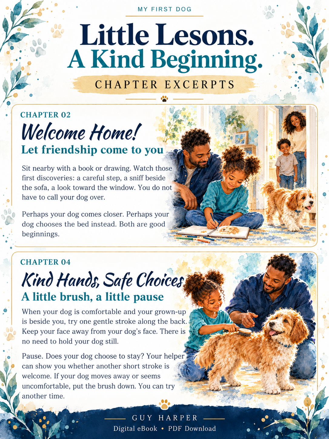 My First Dog: An Illustrated Kid’s Guide to Dog Care + 7 Printable Worksheets